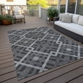 thumbnail image 6 of Addison Rugs Chantille Indoor/Outdoor Transitional Geometric Charcoal Washable Rectangle Rug, 10' x 14', 6 of 6