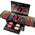 thumbnail image 1 of Set de paletas de maquillaje CHARMCODE 190 colores con espejo y lápiz, 1 of 6