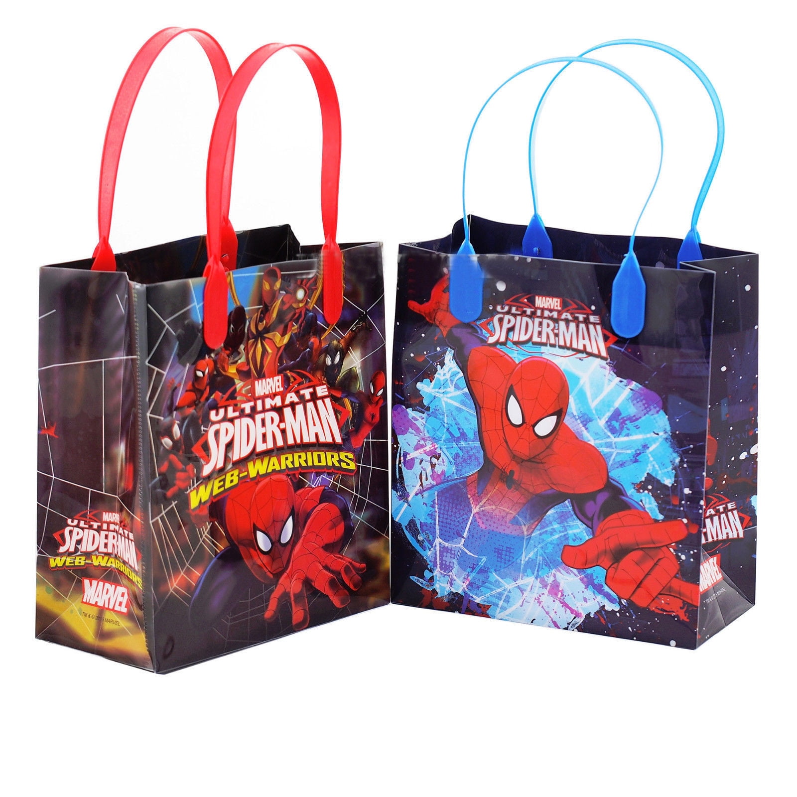 Constitute Characteristic Digital 12pcs Marvel Spiderman Goodie bags Party Favor Goody Bags Spider-Man Gift  Bags - Walmart.com
