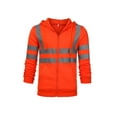 thumbnail image 3 of Grianlook Mens Zipper Sweatshirt Reflective Safe Work Hoodie Jacket Tops Fall Long Sleeve Outwear Coat with Pockets, 3 of 5