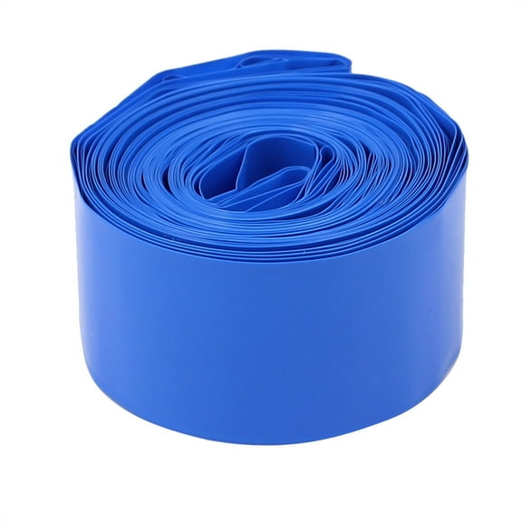 30mm Flat Width 9.9M Length Heat Shrink Tube Tubing Blue for 1 x Battery