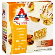 Atkins Nutritionals Atkins Day Break Cinnamon Bun Bar, 5 ea