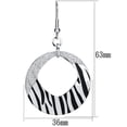 thumbnail image 2 of Women's Iron Rhodium Epoxy Jet 10.40(g) Dangle & Drop Earrings, 2 of 2