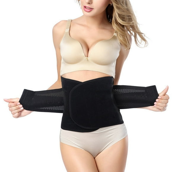 KOKOPARK Waist Trainer for Women Adjustable Tummy Control Shapewear Stomach Wrap Sweat Belt Exercise Workout Belly Band Black