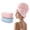 Pink+Blue, variant on REDKISS 2-Pack Microfiber Hair Towels, Large 24x40 Hair Towel Wrap for Women. Quick Dry, Ultra Absorbent with Elastic Straps, Pink and Gray