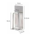 thumbnail image 2 of Juego de 4 soportes para cepillos de dientes de acero inoxidable - Montado en la pared - Sostiene tazas, tazones, cepillos de dientes - Impermeable y autoadhesivo - No requiere perforación, 2 of 5