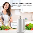 thumbnail image 5 of BiJun Countertop Paper Towel Holder with Weighted Base Stainless Steel Tissue Roll Holder  (Silver), 5 of 6