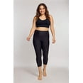 thumbnail image 7 of High Waisted Slimming Capri Legging in Solid Black, 7 of 7