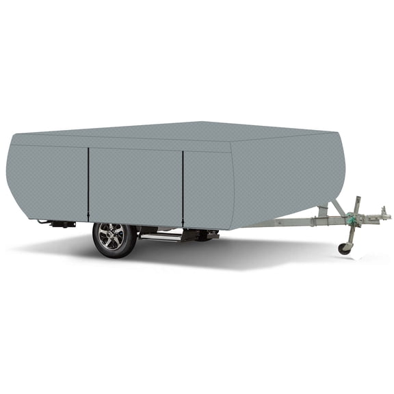 ALL-CARB Folding Pop Up Camper RV Cover For 8-18 FT Waterproof Breathable Tearproof