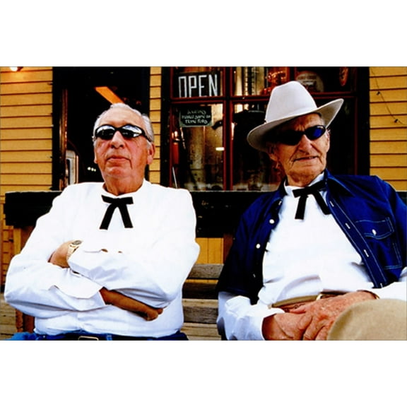 Pictura Cool Men In Glasses In Focus Funny Masculine Birthday Card for Him / Man