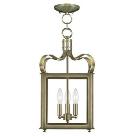Livex Lighting 4313 Garfield 3 Light Convertible Pendant / Semi-Flush Ceiling Fi