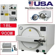 Dental Medical 18L Autoclave Sterilizer Vacuum Steam Sterilization 900W Automatically