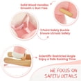 thumbnail image 4 of FUNLIO Unicorn Baby Rocking Horse, Rainbow Fairy Toddler Pink, 4 of 7