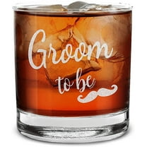 Shop4Ever Groom To Be Engraved Whiskey Glass (11oz.)