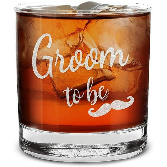 Shop4Ever Groom To Be Engraved Whiskey Glass (11oz.)