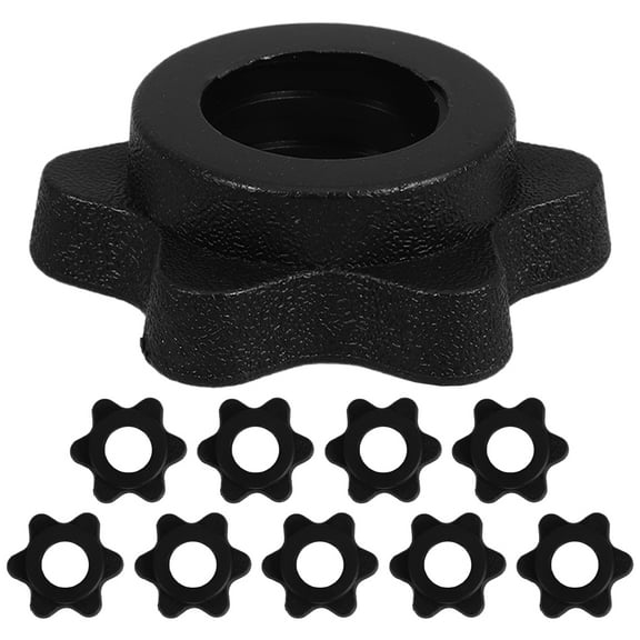Zehuanyu 10 Pcs Weight Collars for Barbell Clips Dumbbells to Add Fitness Black