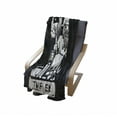 thumbnail image 4 of Tarot Soft Flannel Fleece Throw Blanket, Tarot Card for Emperor Woodcut Style Illustration Monochromatic Artwork, Cozy Plush for Indoor and Outdoor Use, 70" x 90", Black and White, by Ambesonne, 4 of 6