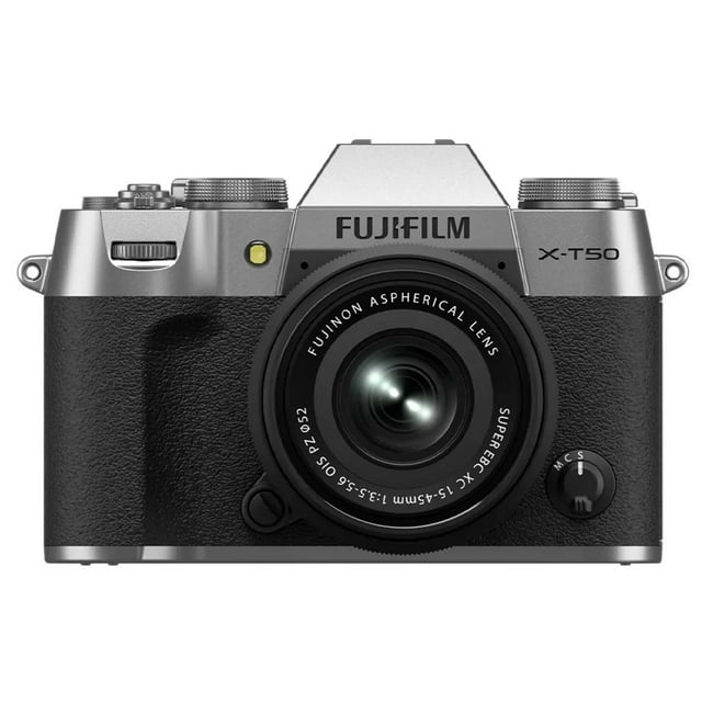 Cámara Fujifilm X-T50 Plata+ XC15-45mm