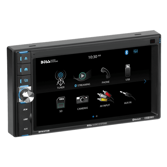 BOSS Audio Systems BV9370B Car Audio Stereo System – 6.5 Inch Double Din, Touchscreen, Bluetooth Audio and Calling Head Unit, Aux In, USB, SD, AM/FM Radio Receiver, No CD Player, Hook Up To Amplifier