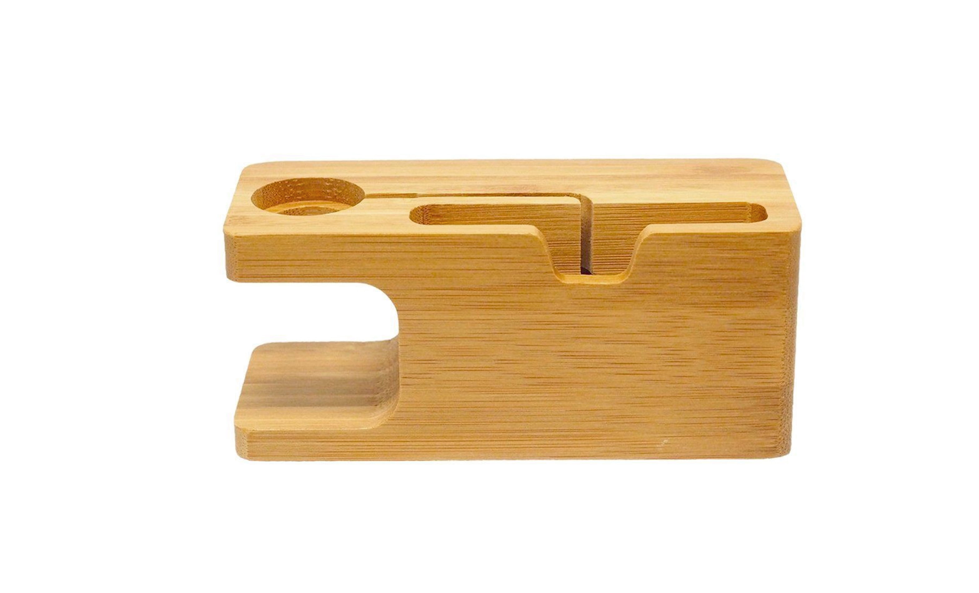 Zunammy Wooden Mount And Cradle Station Dock For Apple Watch And Iphone
