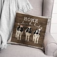 thumbnail image 3 of Creative Products Home Is Where The Herd Is 18x18 Spun Poly Pillow, 3 of 3