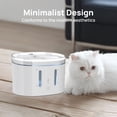 thumbnail image 3 of Living Enrichment Cat Water Fountain, 68oz/2L Smart Pet Water Fountain, Ultra Quiet Automatic Cat Water Dispenser, Easy to Clean and Assemble, APP Control, More Feeding Mode, Water Level Alarm, 3 of 5