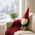 thumbnail image 7 of Cififendec Oversized Christmas Corduroy Antler Gnome Figurine, Tall Faceless Santa Style Doll for Bedroom Nightstand Decor, Holiday Gifting Matching Styling Plan, 7 of 7