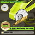 thumbnail image 2 of Teblint Cordless Electric Scissors, 4V Rechargeable Cardboard Box Cutter with Safety Lock & LED Light, Power Rotary Cutter for Fabric Carpet Leather, 2 of 9