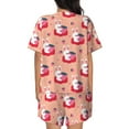 thumbnail image 3 of Naloa Bunny And Strawberry Women's Short-Sleeved Pajama Set, Loungewear, Summer pajamas, Breathable Cozy - 4X-Large, 3 of 9