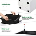 thumbnail image 4 of Riedhoff 30" Tall Rectangular Planter Pots with Water Level Monitor, Self-Watering, 2 Count, White, 4 of 7