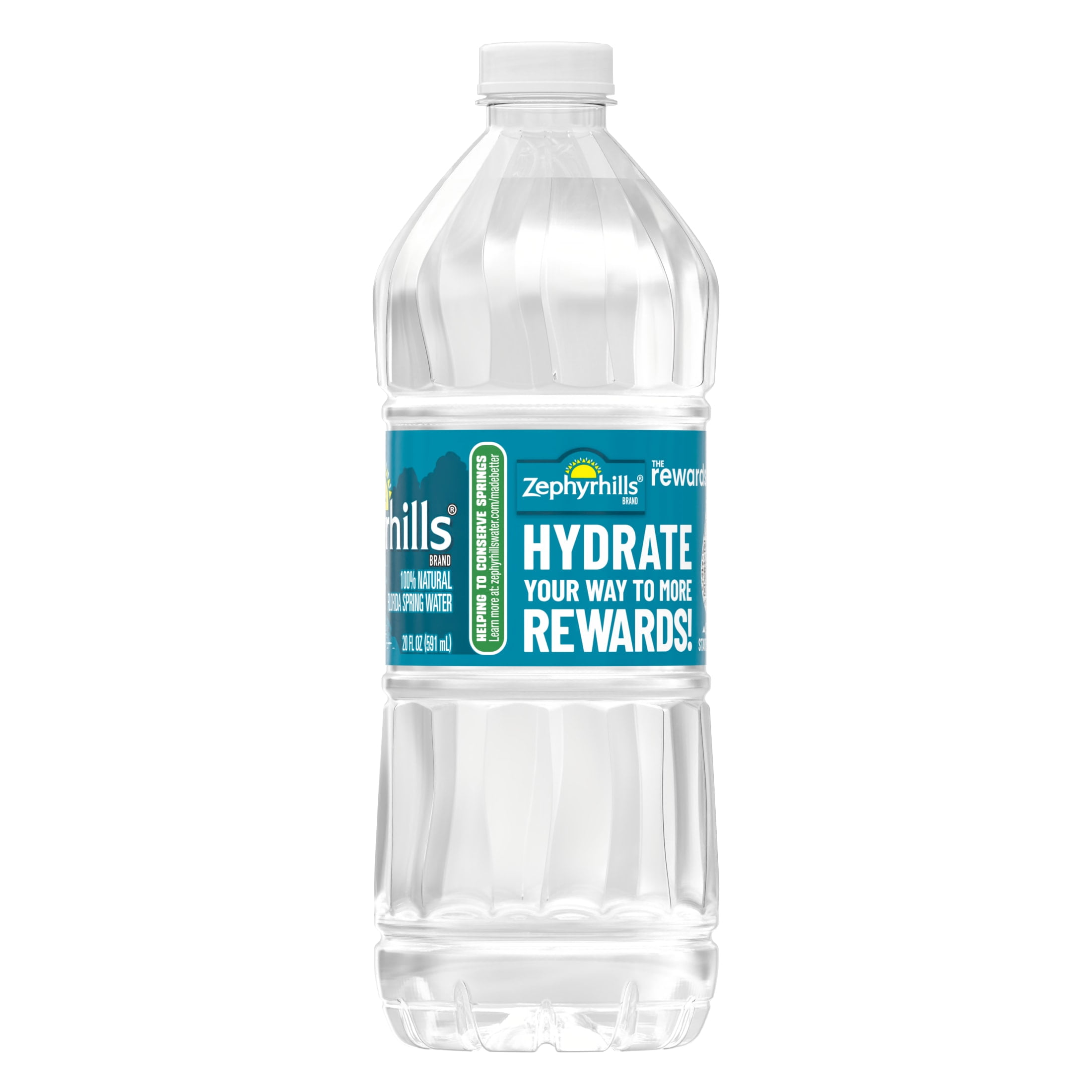 Zephyrhills Florida Spring Water, 20 Fl Oz, Single Plastic Bottle