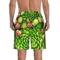 thumbnail image 3 of Kdxio Cactus And Succulents Pattern Mens Casual Shorts - Drawstring Summer Beach Sports Shorts for Men, 3 of 5