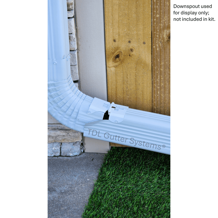 how far part rain gutter downspout c lip Straps,Leader Strap for 3x4 Downspout Adapter,Aluminum Alloy Downspout Strap Gutter Straps,Downspout Pipe Clips,6 Pcs Gutter Systems | Downspouts and