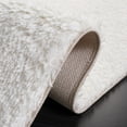thumbnail image 5 of SAFAVIEH Tahoe Joey Solid Shag Area Rug, White, 6'7" x 6'7" Square, 5 of 11