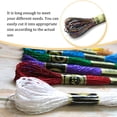 thumbnail image 3 of Yuarrent Hilo de cableado de punto de cruz, fibra de poliéster hecha a mano, no es fácil de desvanecer, línea de bordado, cadena de lingotes, Artesanía ColoridoE130 Yuarrent HA059818-12, 3 of 6