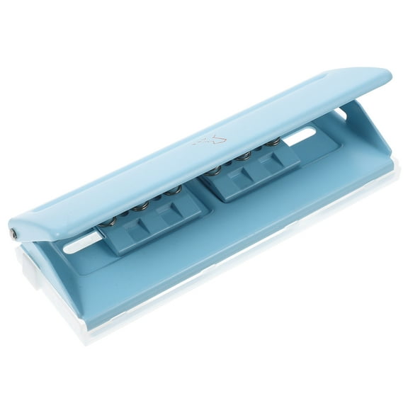 Raindrops Blue Metal Manual Hole Punch for Office with Compact Size and Durable Highclass Material