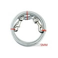 thumbnail image 4 of Double-headed Pet Leash Long Steel Wire Chain for Outdoor Dogs Supplies, 4 of 7
