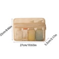 thumbnail image 5 of Tdxkok 3D Mesh Storage Bag Portable Breathable Travel Sundries Organizer Transparent Storage Pouch 10.63*8.66*2.17IN C, 5 of 7