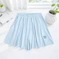 thumbnail image 5 of MGDXOX Girls Quick Dry Flowy Skort Shorts Elastic Waist Lightweight Breathable Loose Skort for Sports Running Beach Trips and Summer Daily Wear Blue 9 Years, 5 of 5