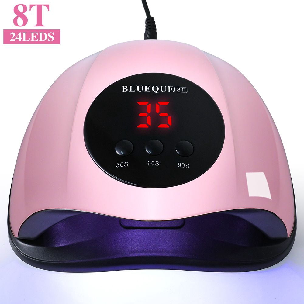 UV Light for Nails, 24LED UV LED Nail Lamp for Gel Polish,Fast Nail Dryer with Automatic Sensor, 3 Timer Setting,Small and Portable, LED Nail Light for Fingernail andToenail gel deunias