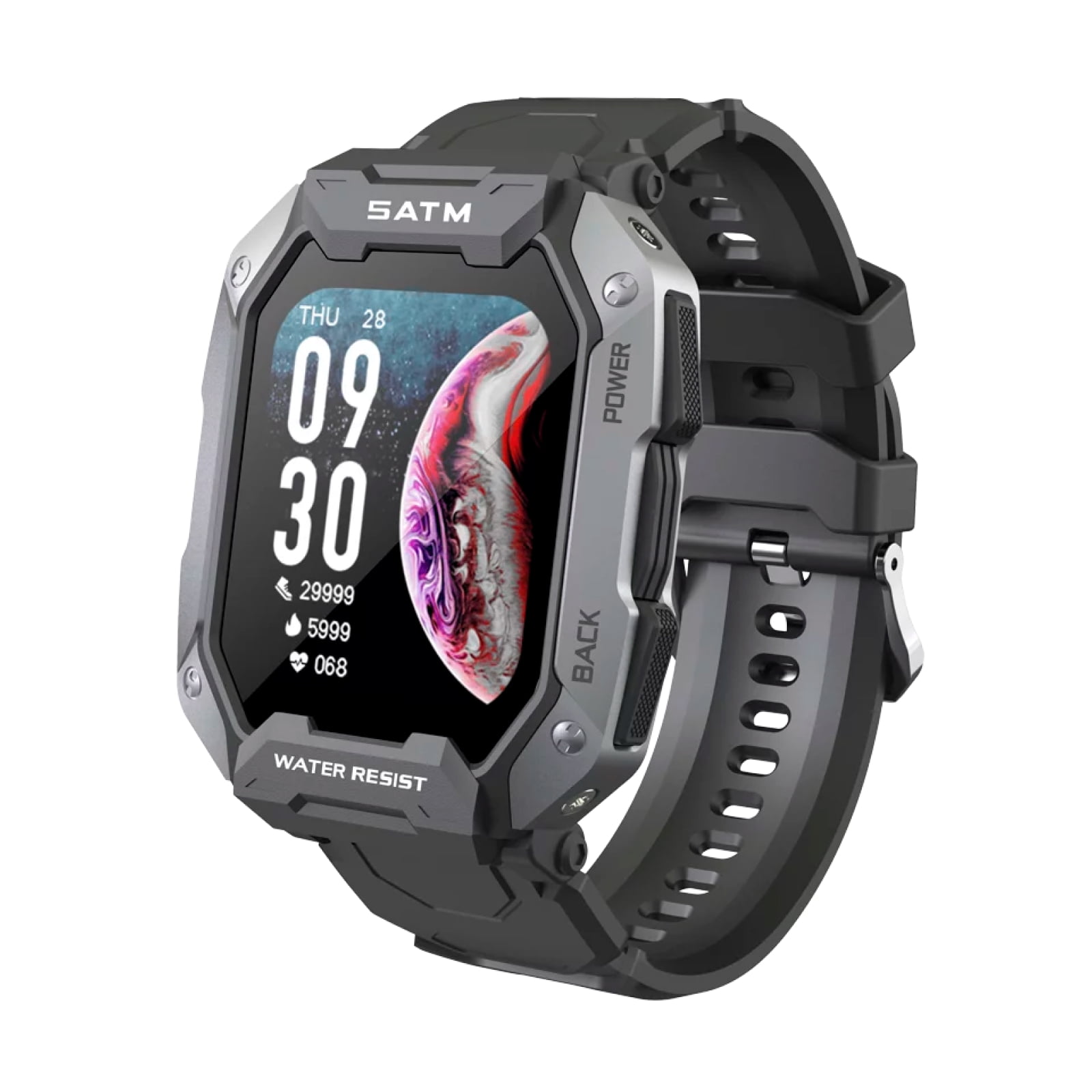 Reloj Inteligente Smartwatch Kei Armor 2 Negro Silicona