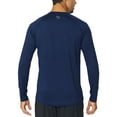 thumbnail image 3 of BALEAF Men's Long Sleeve Running Shirts Athletic Workout UPF 50+ Quick Dry Lightweight Navy Size 3XL, 3 of 6