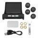 thumbnail image 1 of Solar Tire Pressure Monitor System with Solar Charger 4 External Sensors 5 Alarm Modes LCD Real Time Display for Cars SUVs Sedans RV, 1 of 4