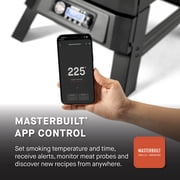 Masterbuilt®710 WiFi Digital Smoker, Vertical Design, 711 Cooking Sq. Inches, 4 Smoking Racks, Wood Chip Loader, Electric Fuel Source to Plug in and Start Cooking, Black Model MB20070924