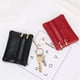 thumbnail image 5 of Monedero de mujer, monedero pequeño con textura de cuero, cartera multifunción para licencia de conducir, tarjetero, bolso de cuero suave, bolso con cremallera, 5 of 6