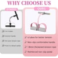 thumbnail image 2 of Pedal Resistance Bands with Handles, 6-Tube Exercise Resistance Band, Portable Foot Pedal Workout Band for Strength Training, Stretching and Home Fitness, 2 of 8