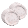 thumbnail image 2 of Pink Snowflake Winter Birthday Party Supplies 48 Piece Tableware Set Includes Plates Napkins Cups Kit for 16, 2 of 8