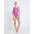thumbnail image 4 of Reebok Women's Swim Rib Knit Square Neck One Piece Swimsuit with Scoop Back and UPF 50+, Sizes XS-XXL, 4 of 4