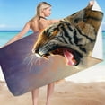 thumbnail image 2 of JeashCHAT Beach Towel Oversized , 30"x60" Animals Big Mouth Graphic Beach & Pool Towel, Microfiber Sandproof Quick Dry Beach Blanket for Adult Women Men, 2 of 3