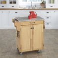 thumbnail image 1 of Homestyles Cuisine Cart Wood Kitchen Cart in Brown, 1 of 11